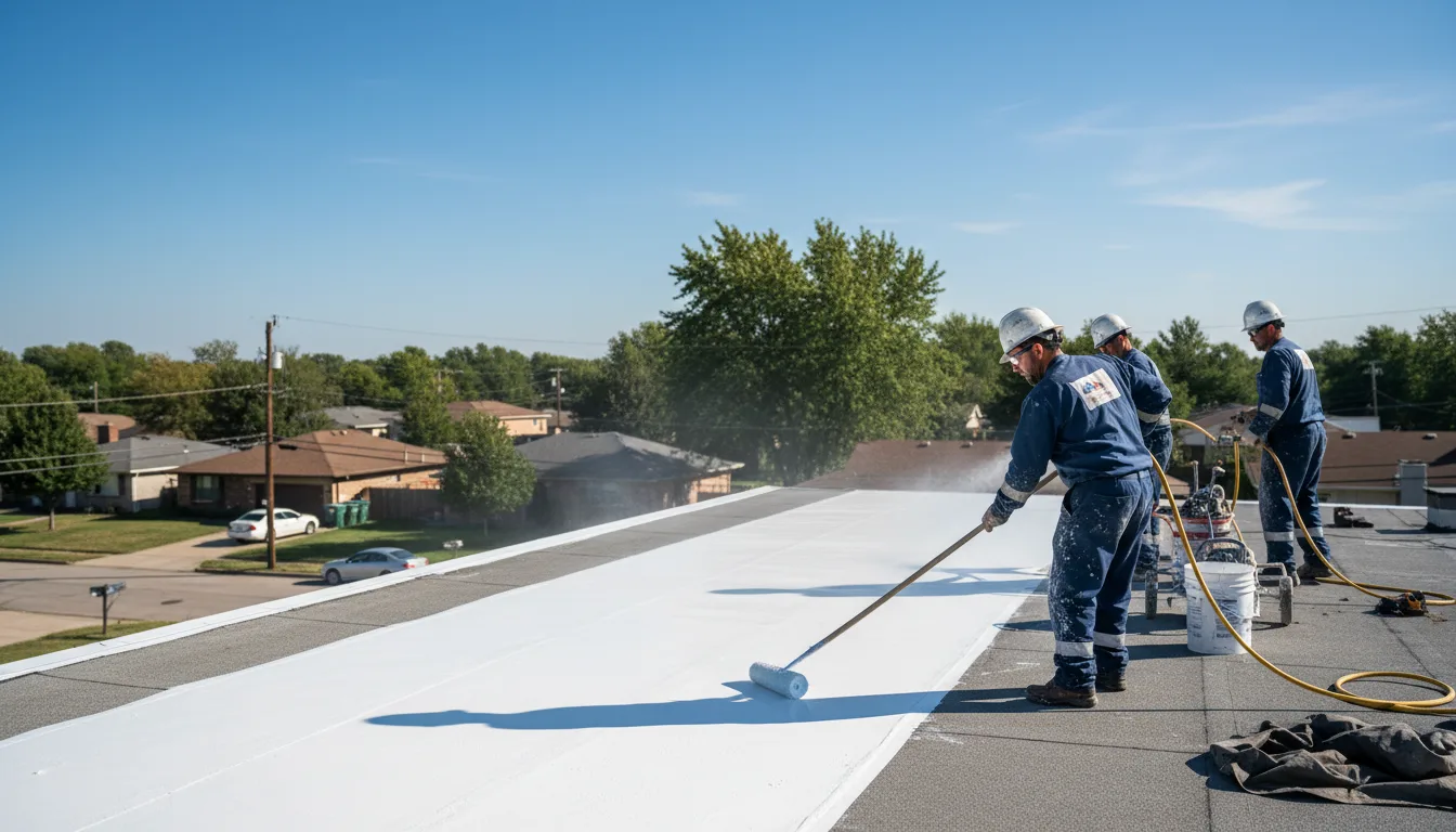 Commercial roof coating in North Lima, OH near me